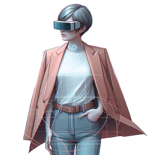 Imagem de uma mulher, gerada por IA.